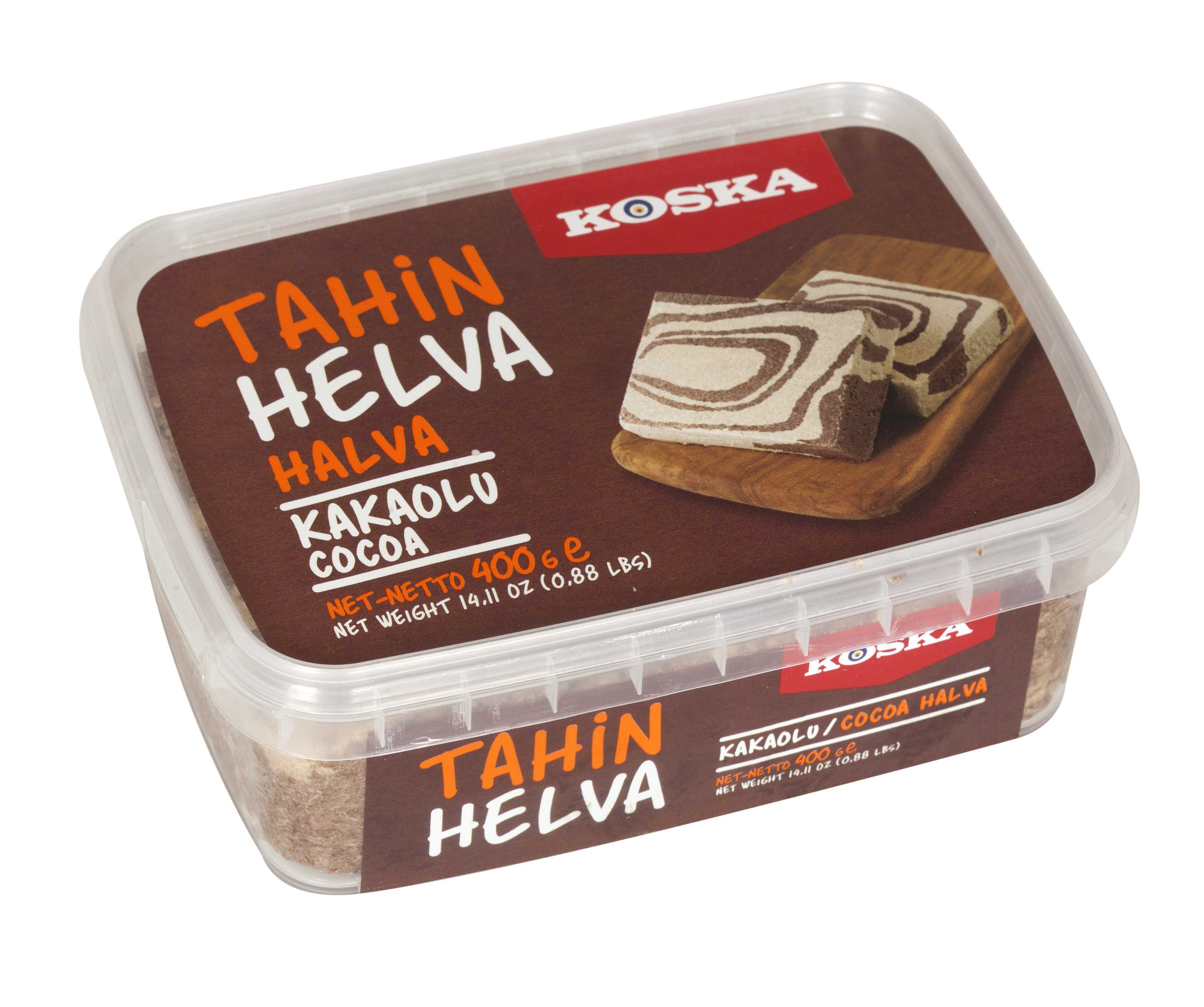 00591 Кунжутная халва с какао, 400гр,"КOSKA" 00591 Кунжутная халва с какао, 400гр,"КOSKA"