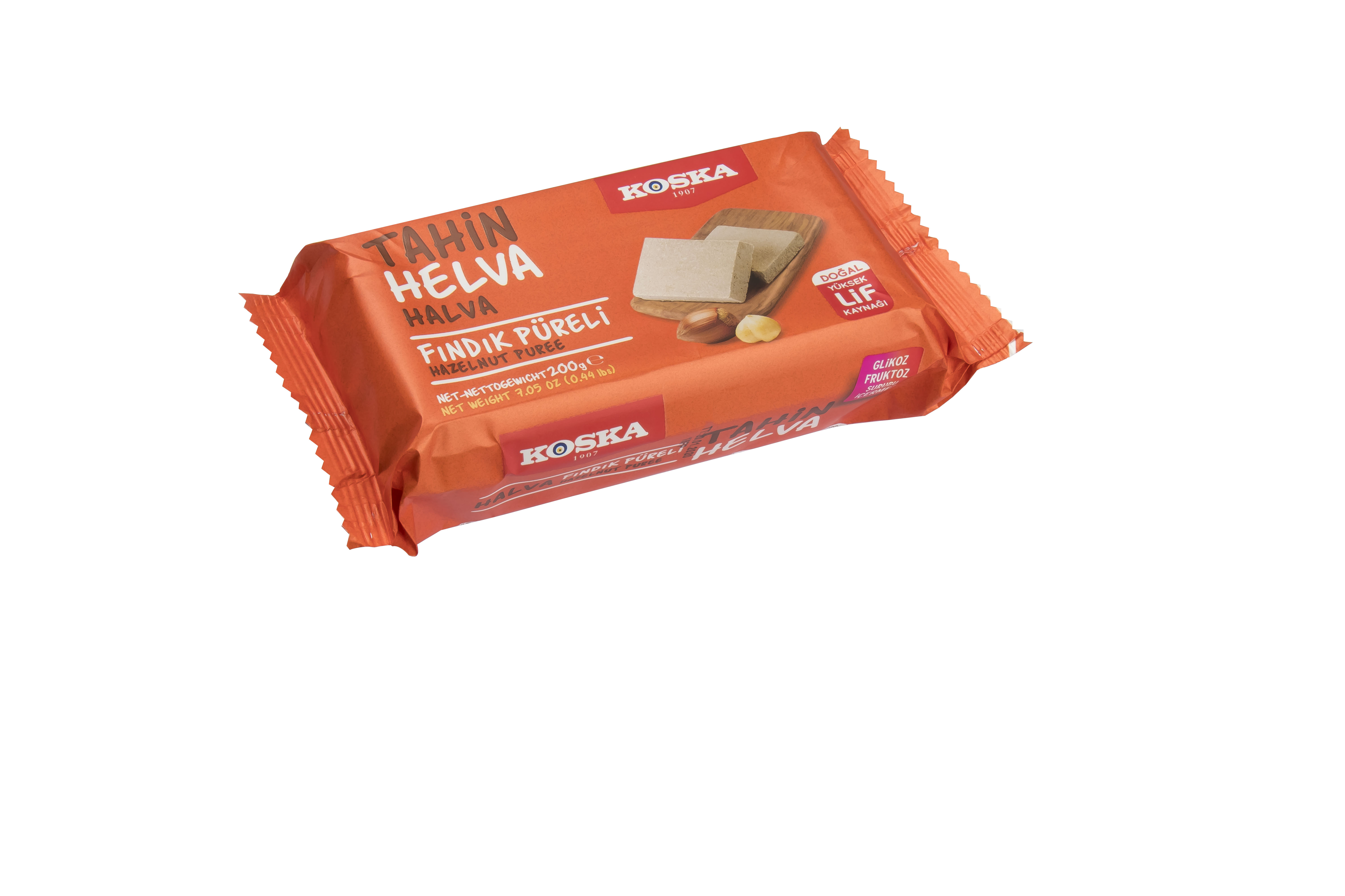 14171 Кунжутная халва с пюре из фундука, 200гр,"КOSKA" 14171 Кунжутная халва с пюре из фундука, 200гр,"КOSKA"
