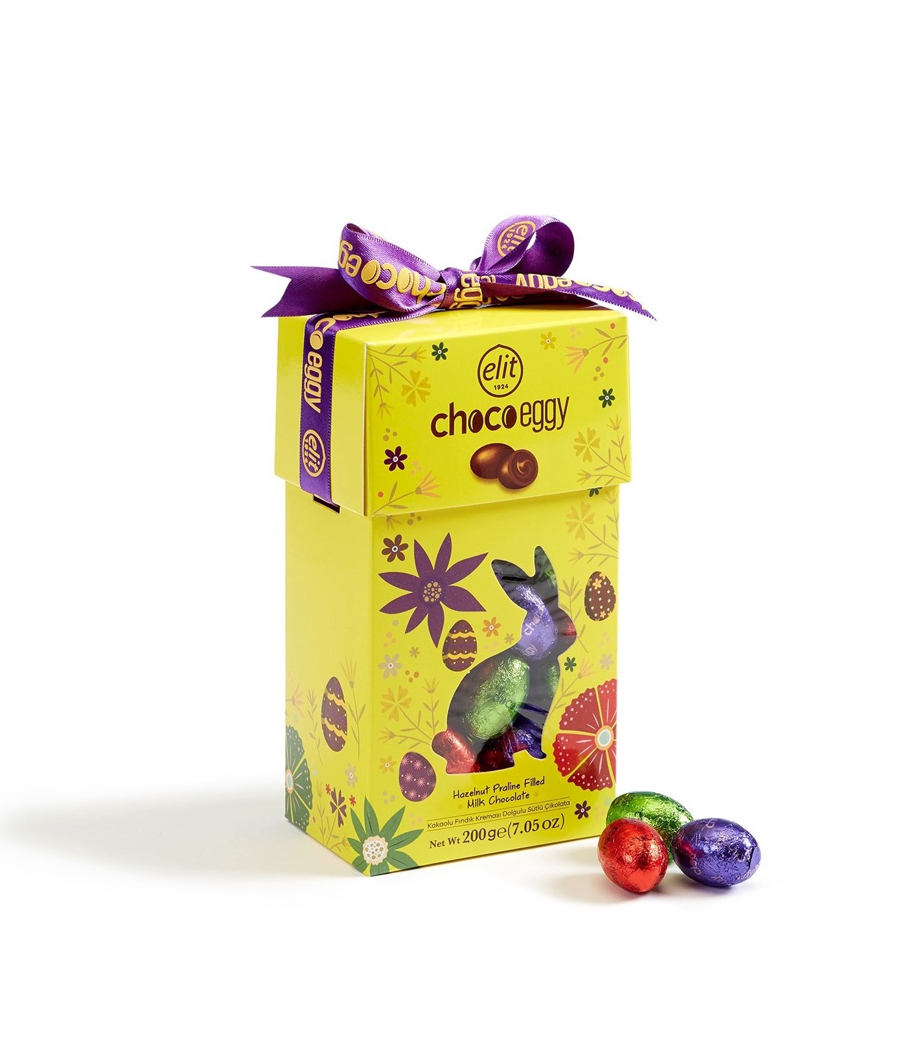 91007090 «Choco Eggy» Шоколадные конфеты с пралине из фундука , 200 гр "Elit 1924" 91007090 «Choco Eggy» Шоколадные конфеты с пралине из фундука , 200 гр "Elit 1924"