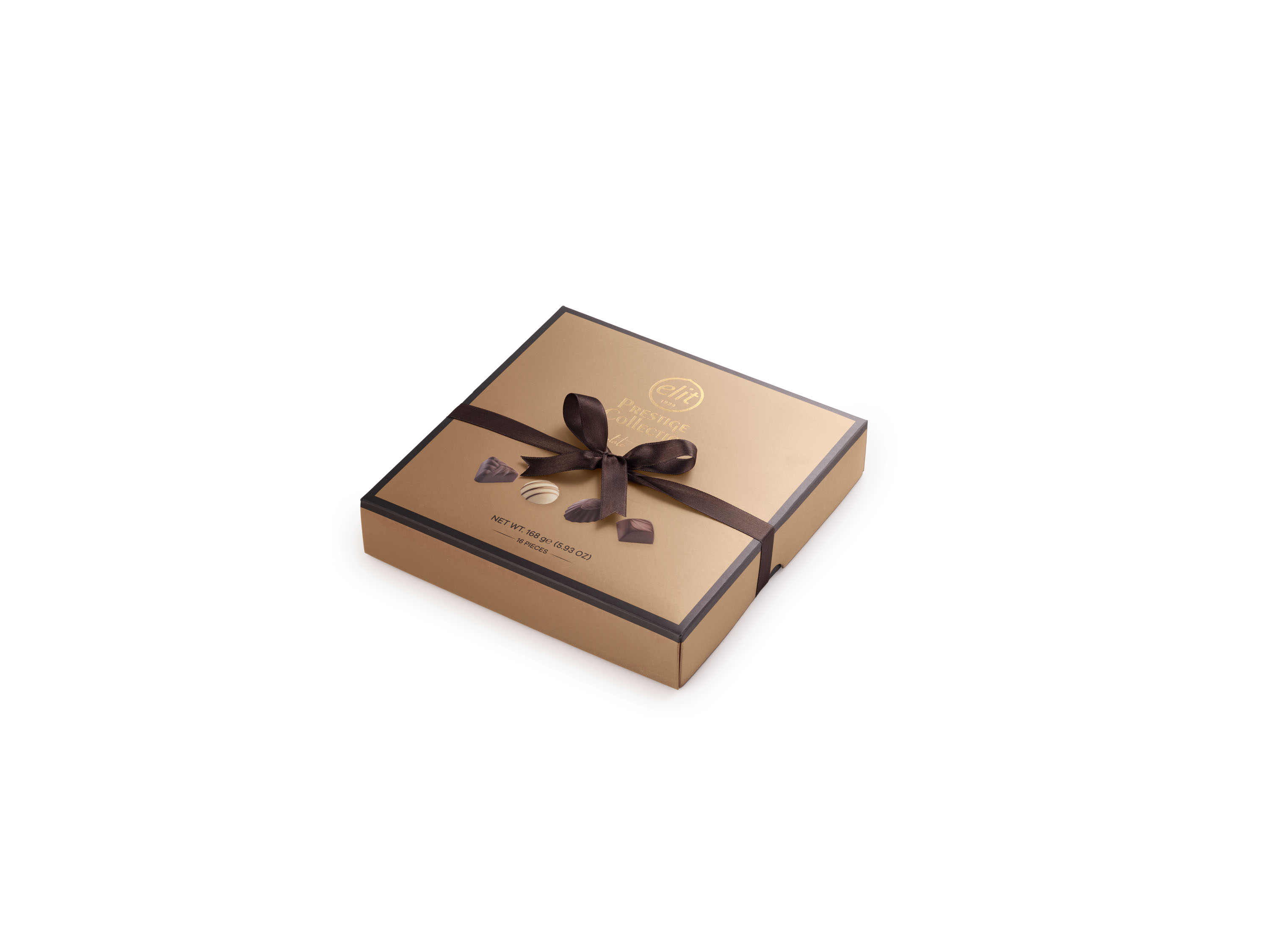 91007570 «PRESTIGE Collection» Шоколадные конфеты ассорти, золотая, 168 гр "Elit 1924" 91007570 «PRESTIGE Collection» Шоколадные конфеты ассорти, золотая, 168 гр "Elit 1924"