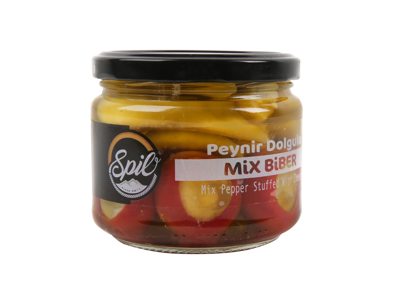 Микс перцев фаршированных сыром, 290гр.,"SPIL" Микс перцев фаршированных сыром, 290гр.,"SPIL"