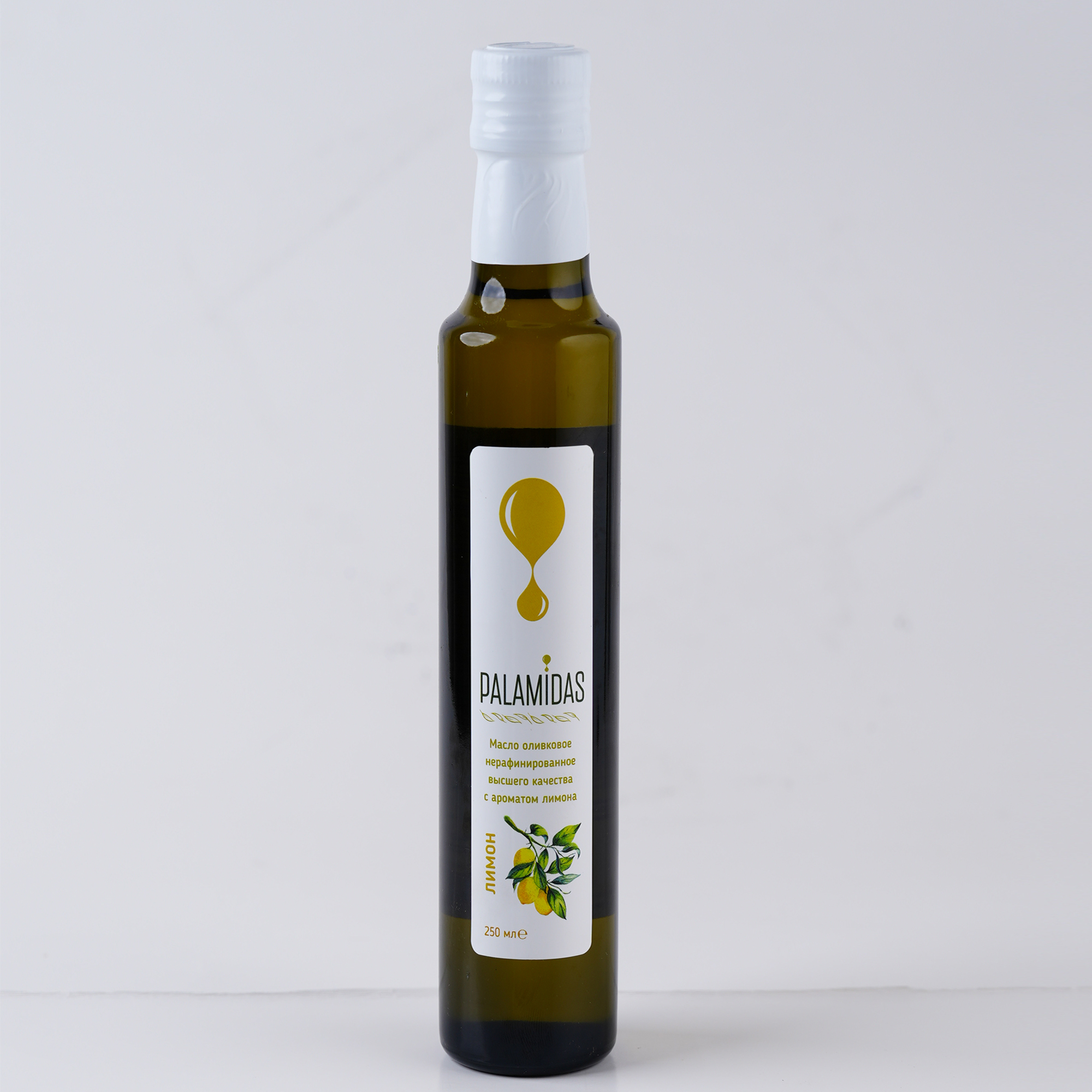 Оливковое масло  Palamidas, (Extra Virgin с ароматом лимона), 0.25 л.