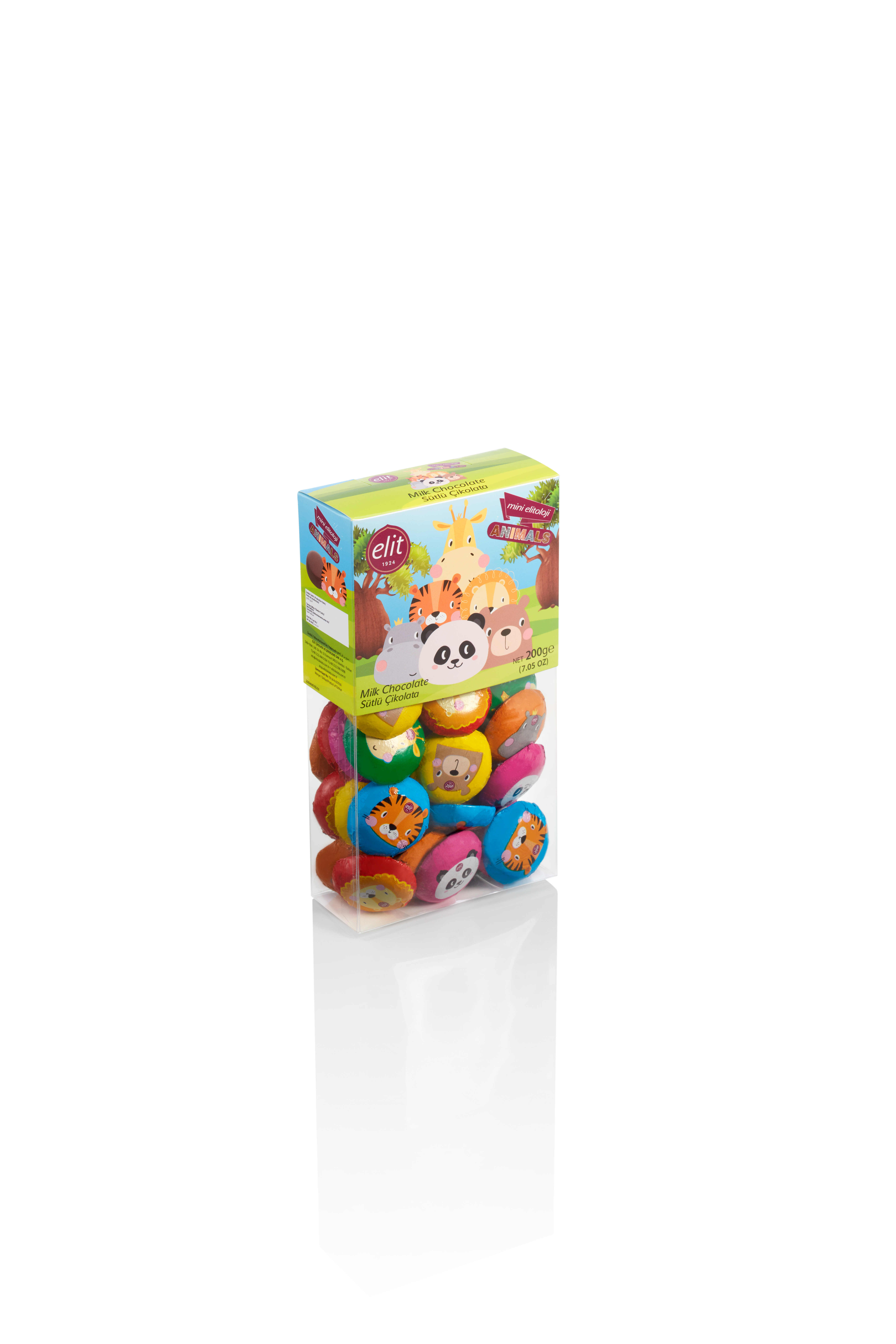 91007624 «Mini Elitoloji Animals» молочный шоколад, 200гр. "Elit 1924"