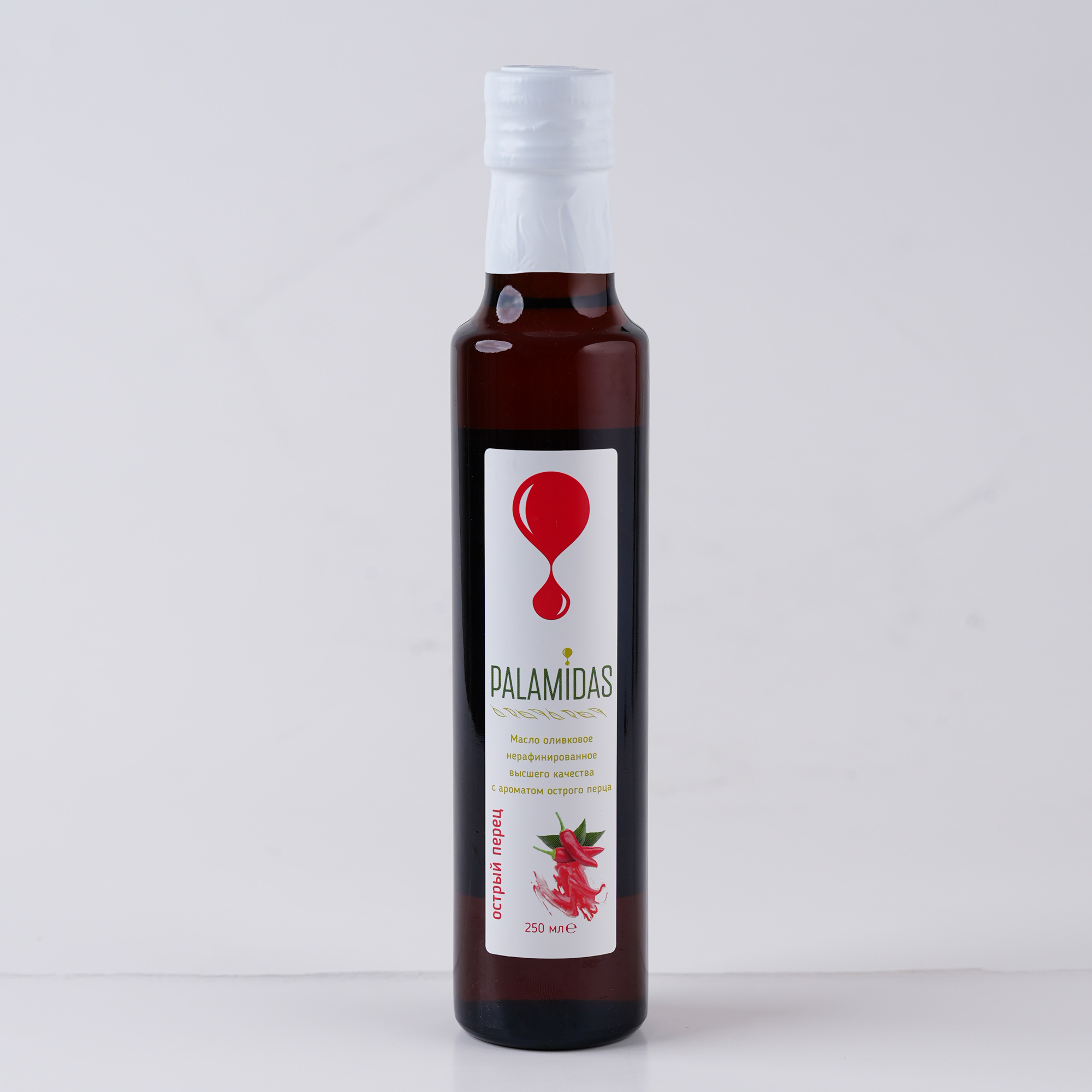 Оливковое масло  Palamidas, (Extra Virgin с ароматом острого перца), 0.25 л.