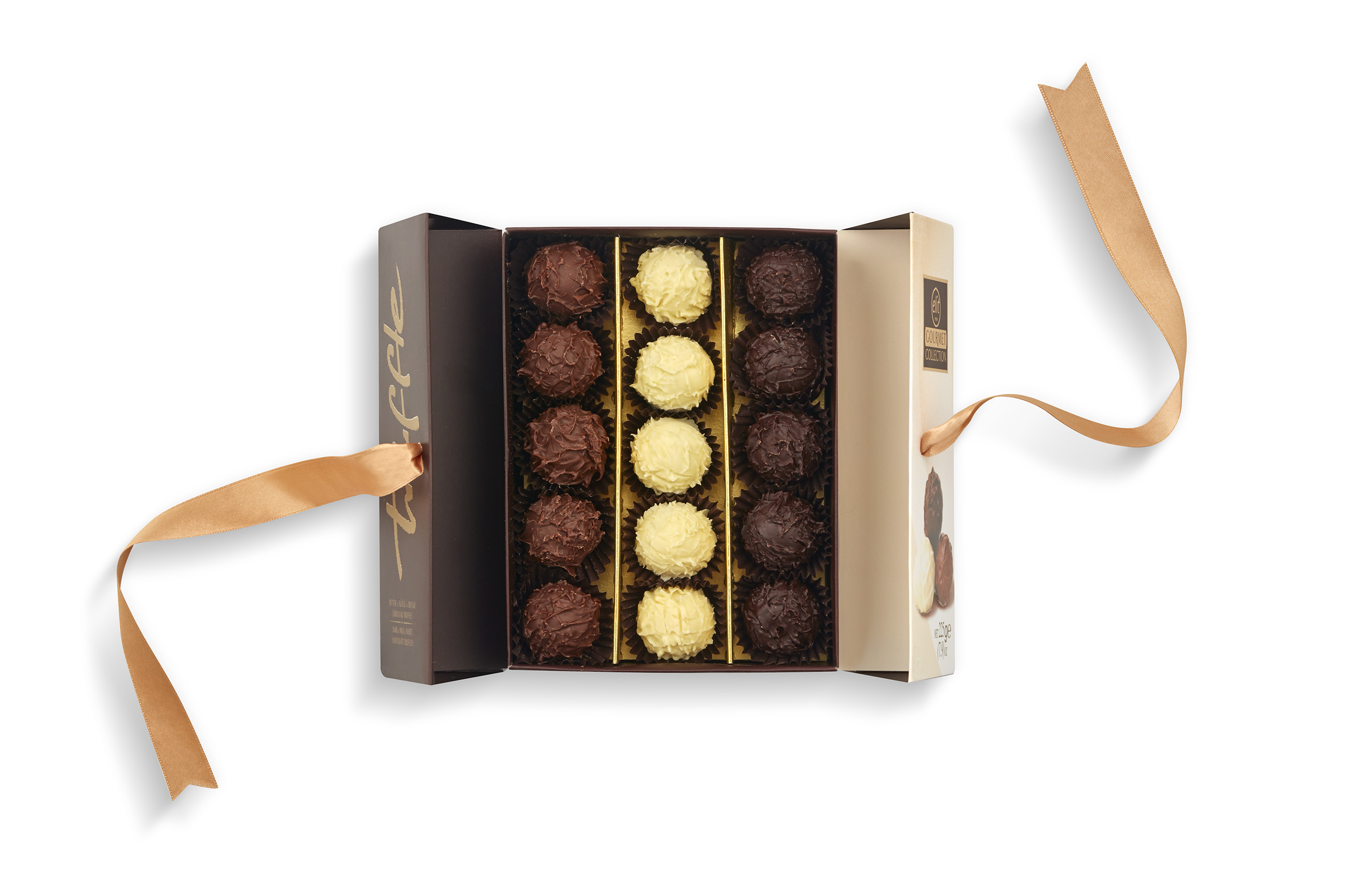 91005016 Коллекция «Gourmet». «Truffle» Трюфели  темный , белый , молочный шоколад, 225 "Elit 1924"