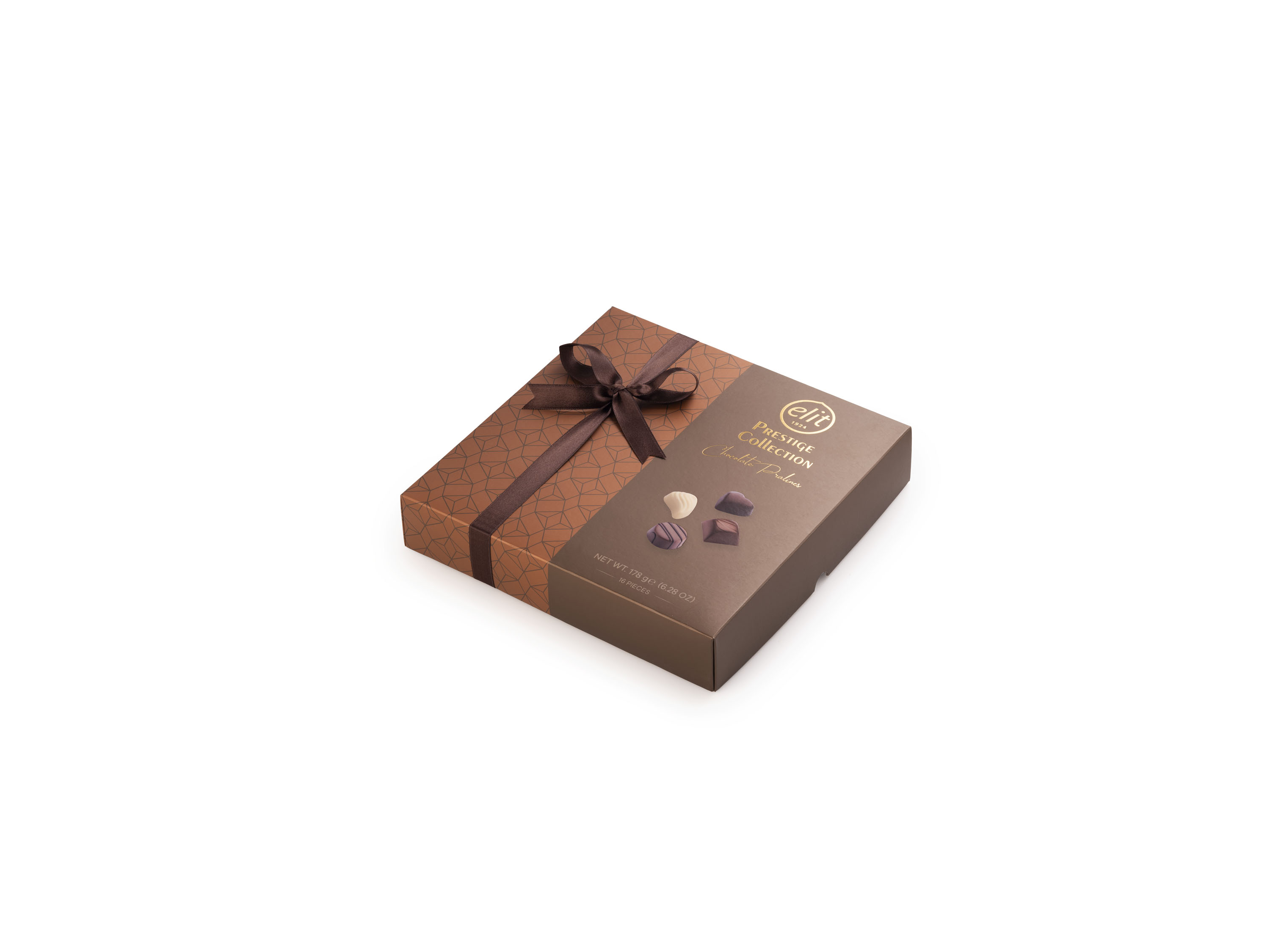 91007567 «PRESTIGE Collection» Шоколадные конфеты ассорти, бронзовая 178 гр "Elit 1924" 91007567 «PRESTIGE Collection» Шоколадные конфеты ассорти, бронзовая 178 гр "Elit 1924"