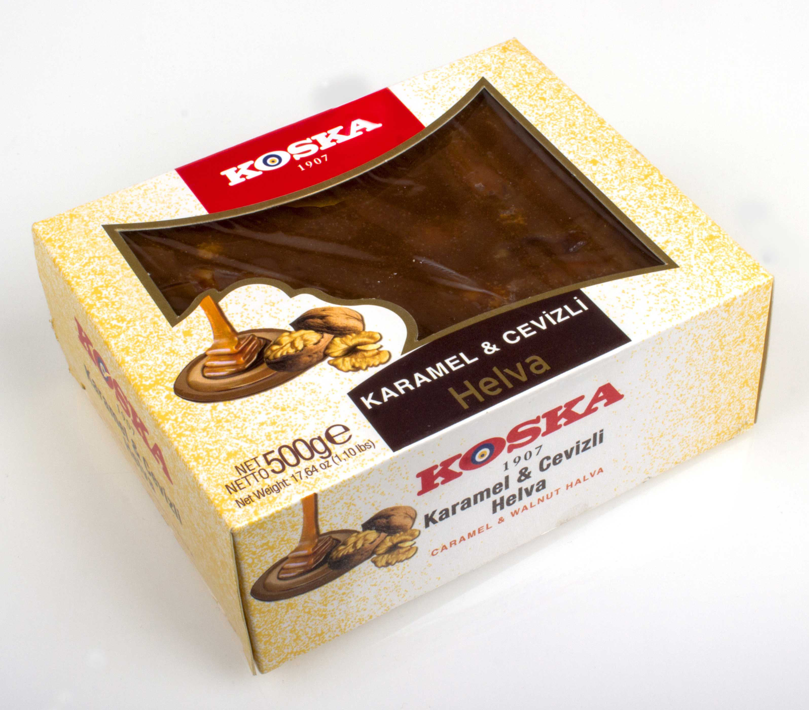 13923 Халва с грецким орехом и карамелью, 500 гр,"КOSKA" 13923 Халва с грецким орехом и карамелью, 500 гр,"КOSKA"