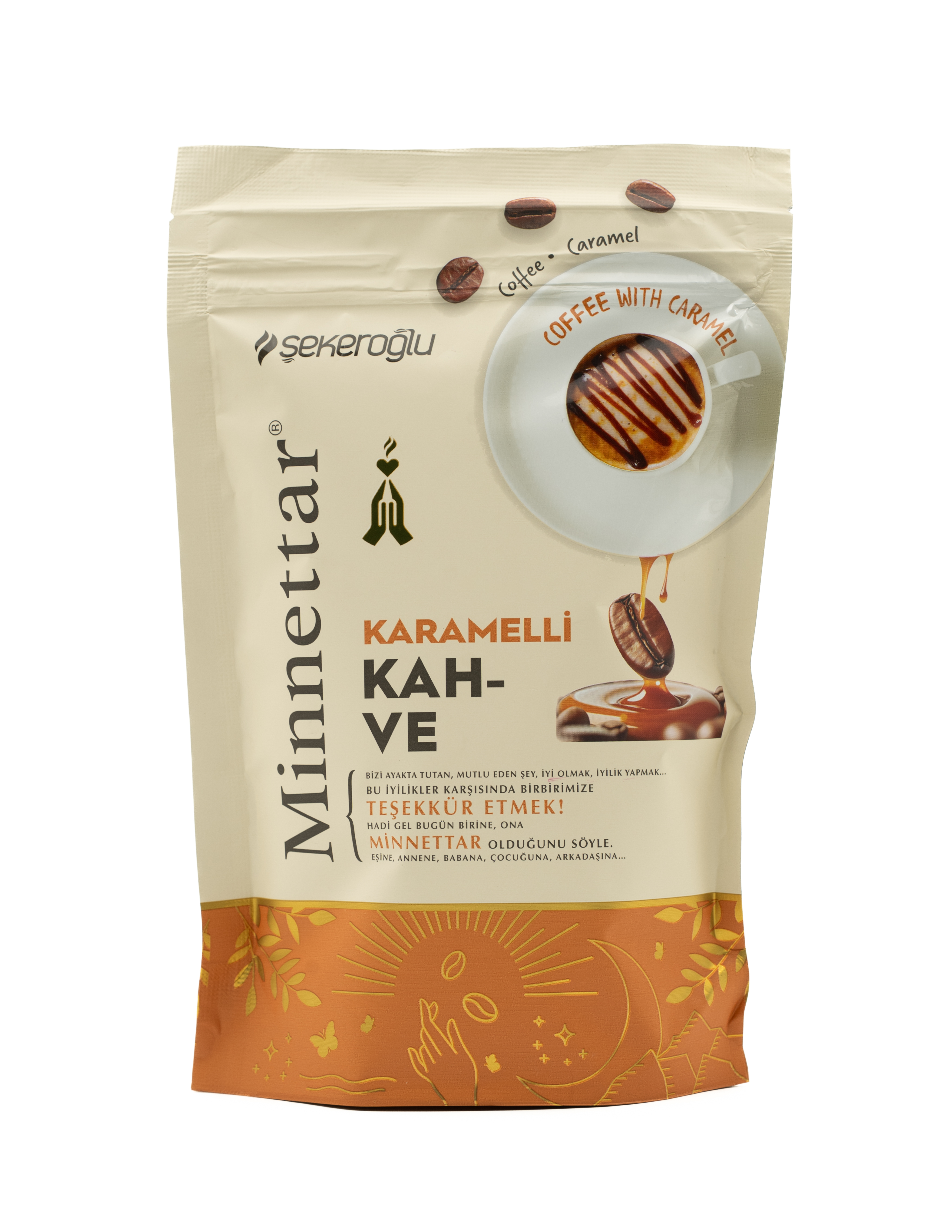 Minnettar CARAMEL COFFEE Кофе с карамелью, 165 гр