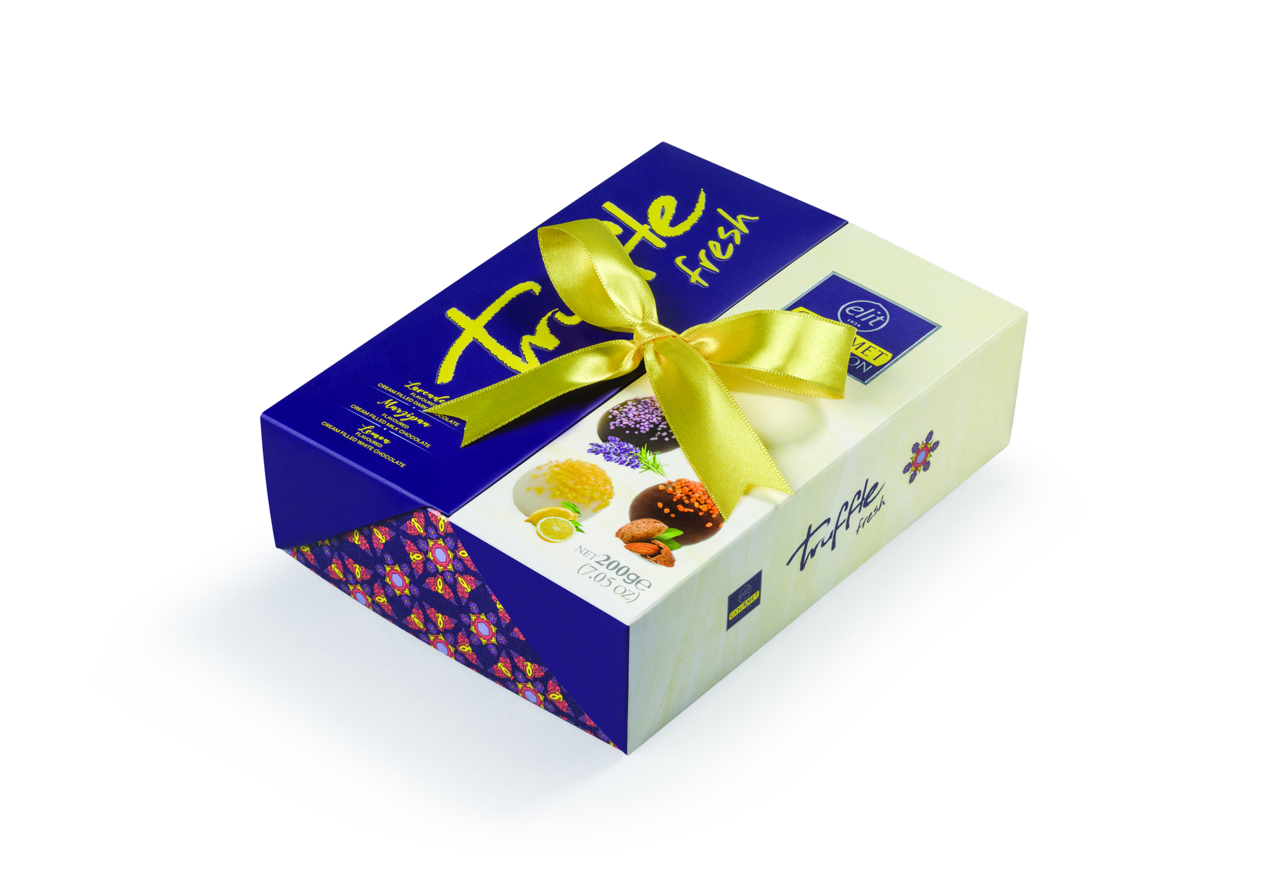 91006746 Коллекция «Gourmet».«Truffle Fresh» Трюфели Фреш (с ароматом лаванды, лимона и марципаном), 200гр "Elit 1924" 91006746 Коллекция «Gourmet».«Truffle Fresh» Трюфели Фреш (с ароматом лаванды, лимона и марципаном), 200гр "Elit 1924"