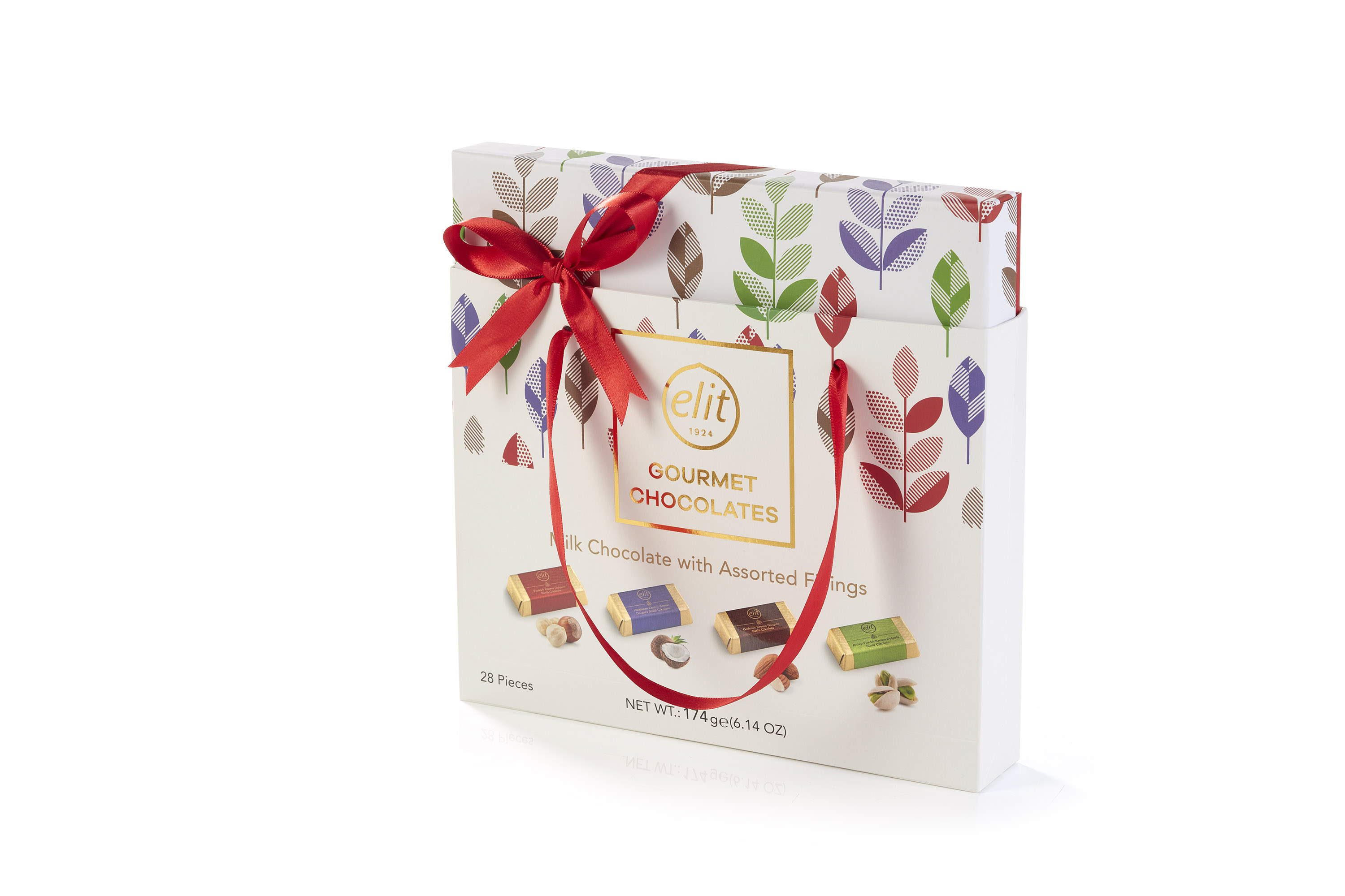 91007273 "Gourmet Chocolates" Молочный шоколад с начинками ассорти 174гр. (с сумочкой) "Elit 1924" 91007273 "Gourmet Chocolates" Молочный шоколад с начинками ассорти 174гр. (с сумочкой) "Elit 1924"