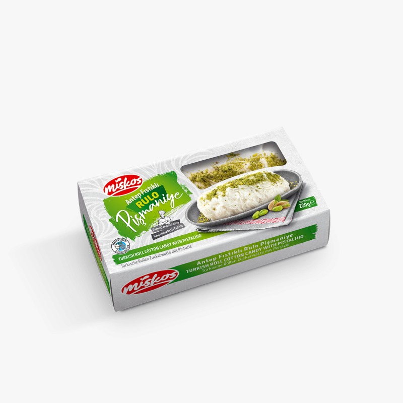 Пишмание с фисташками ролл, 220 гр,"Miskos" Пишмание с фисташками ролл, 220 гр,"Miskos"